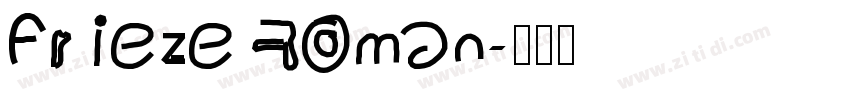 Frieze Roman字体转换